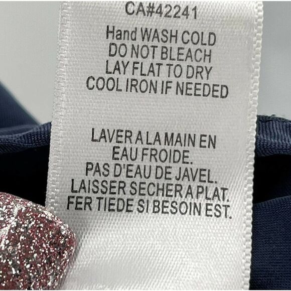 Young Fabulous & Broke Blouse Blue Silky Balloon Sleeve V Neck Womens Size S Top - Picture 9 of 9